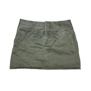 navy green mini skirt